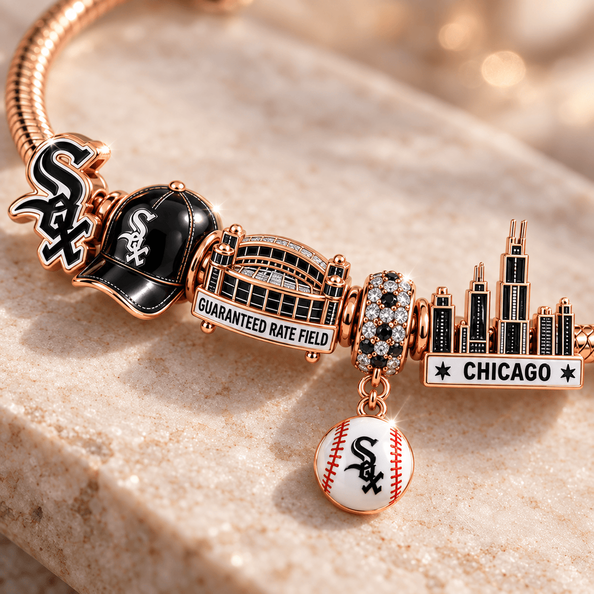 CWS Gold Charm Bracelet Set PNPA