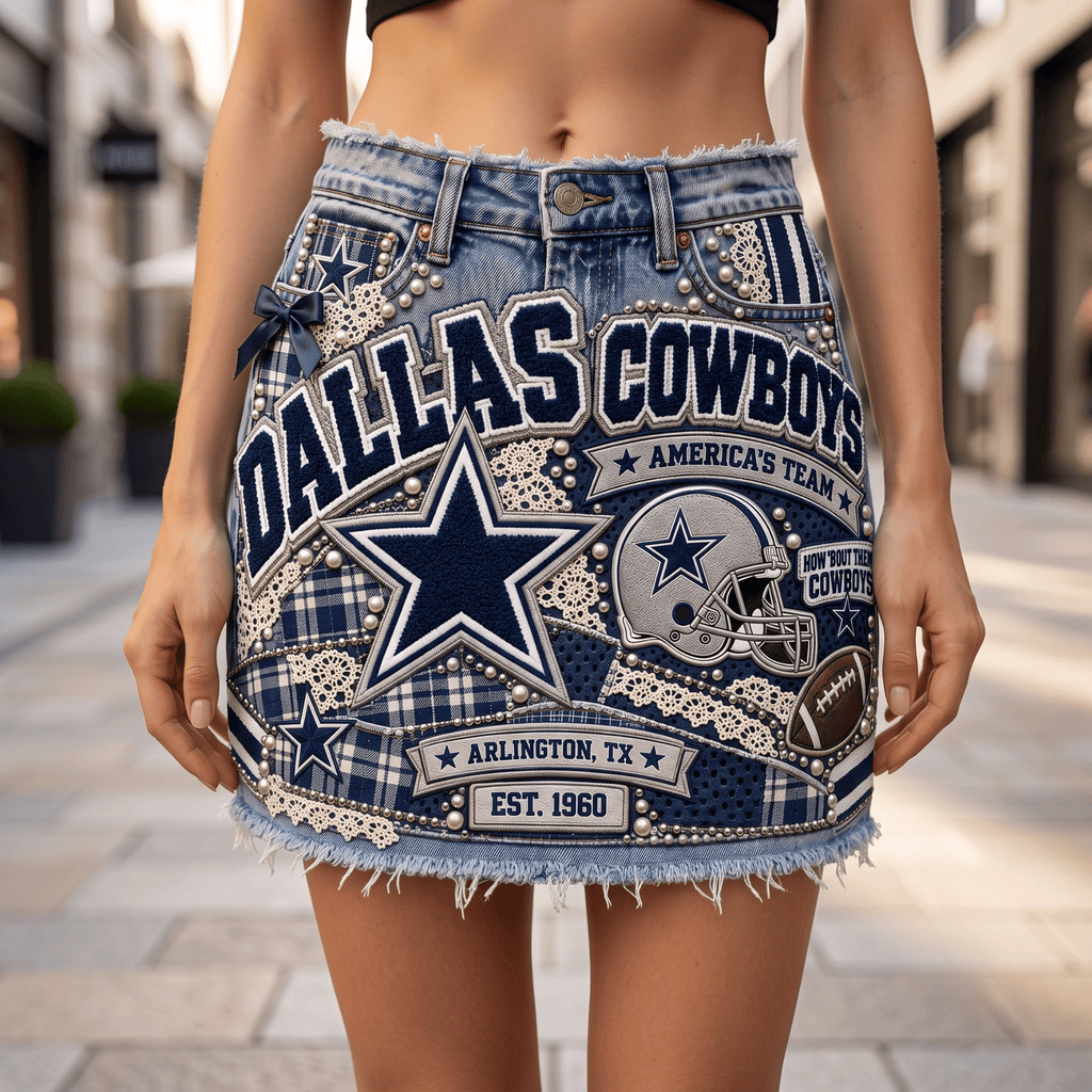 DLCB Embellished Denim Skirt NTKO