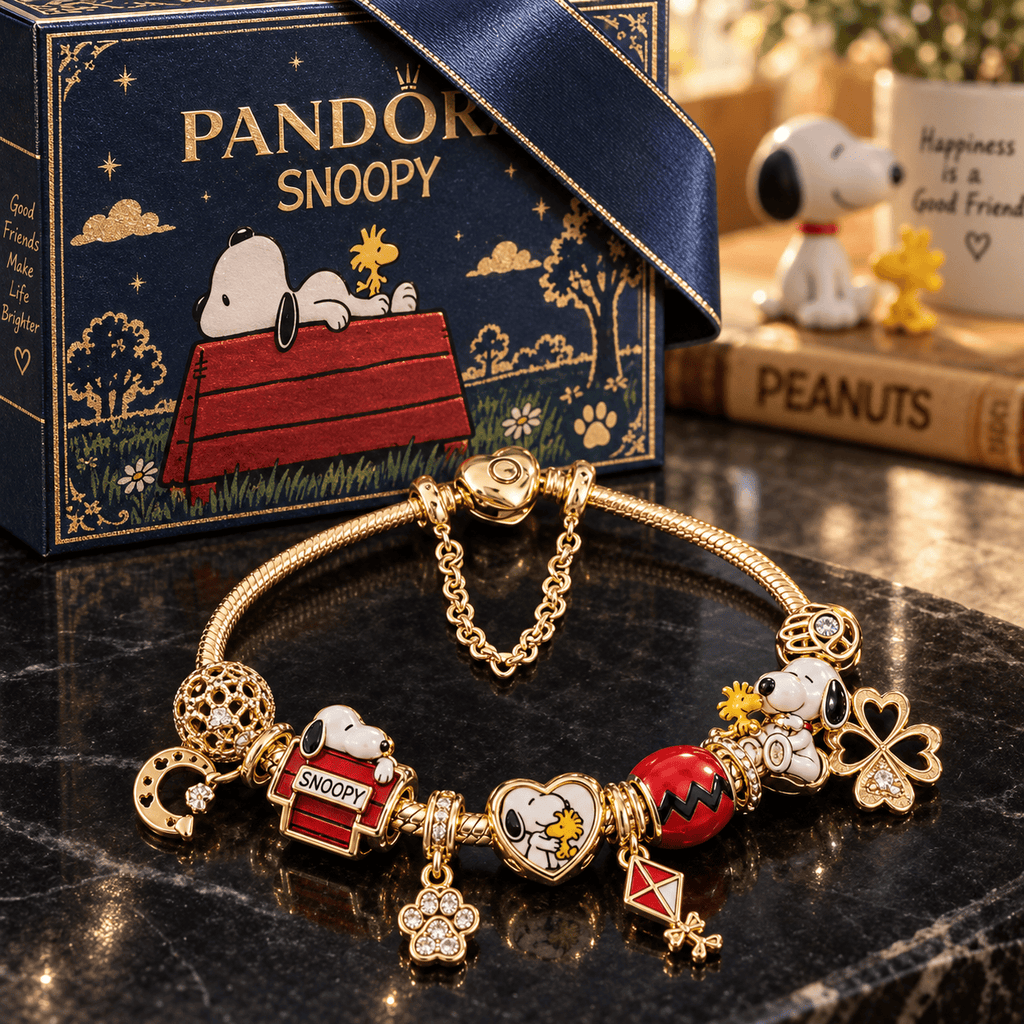 SPNY Gold Charm Bracelet Set PTKL