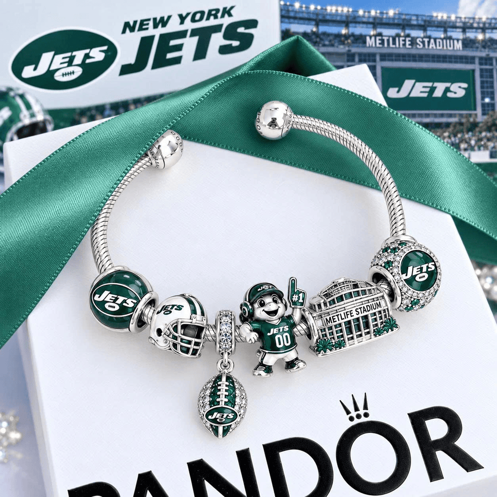 NYJ Silver Charm Bracelet Set VTH